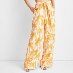 Future Collective Alani Noelle Target Palm Print Two-Piece Set XS pant S top